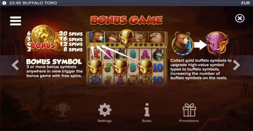 Buffalo Toro Demo Gratis 4