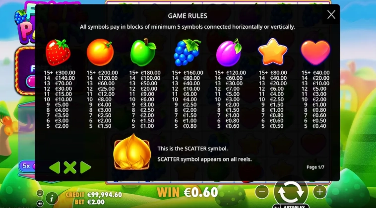 Fruit Party Demo Gratis 3