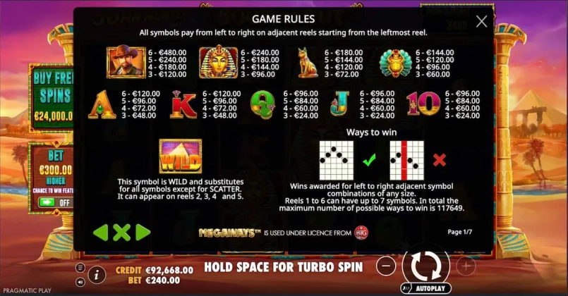 Book Of Tut Megaways Demo Gratis 3